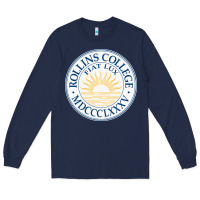 Navy rollins college Long Sleeve Tee - PixelWave