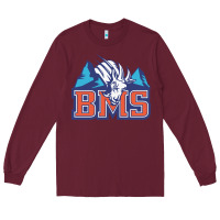 Burgundy blue mountain state Long Sleeve Tee - PixelWave