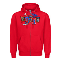Red usa nurse Zipper Hoodie - RanaPortraitStore