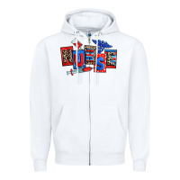 White usa nurse Zipper Hoodie - RanaPortraitStore