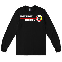 Black Detroit Diesel Long Sleeve Tee - PixelWave