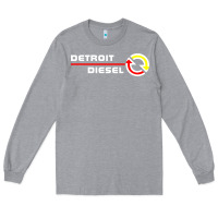 Heather Grey Detroit Diesel Long Sleeve Tee - PixelWave