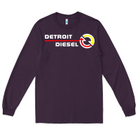 Plum Detroit Diesel Long Sleeve Tee - PixelWave
