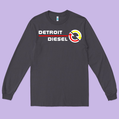 Detroit Diesel Long Sleeve Tee Designed By Pixelwave