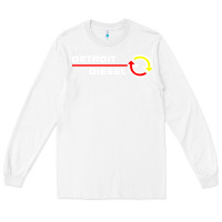 White Detroit Diesel Long Sleeve Tee - PixelWave