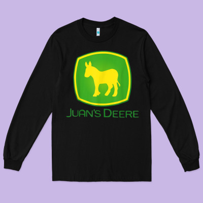 Juan Deere Farmer Gardener Landscaper Funny Long Sleeve Tee Designed By Pixelwave