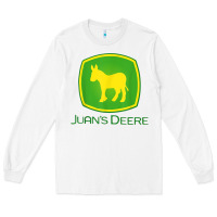 White Juan Deere Farmer Gardener Landscaper Funny Long Sleeve Tee - PixelWave