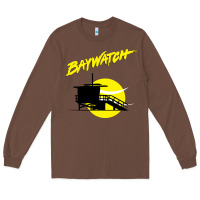 Chestnut baywatch lifeguard tower sunset   baywatch Long Sleeve Tee - PixelWave