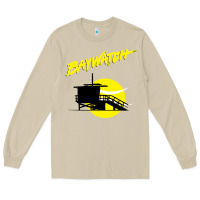 Mushroom baywatch lifeguard tower sunset   baywatch Long Sleeve Tee - PixelWave
