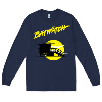 Baywatch Lifeguard Tower Sunset   Baywatch Long Sleeve Tee | Teevron