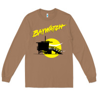 Toasted Coconut baywatch lifeguard tower sunset   baywatch Long Sleeve Tee - PixelWave