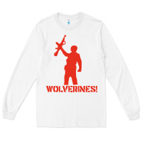 White red dawn wolverines Long Sleeve Tee - PixelWave