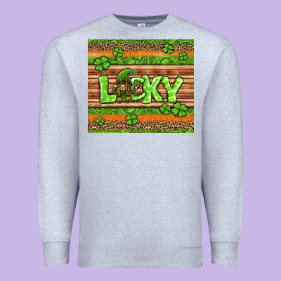 St Patricks Lucky Gnome Premium Sweatshirt Designed By Jasminsmagicworld