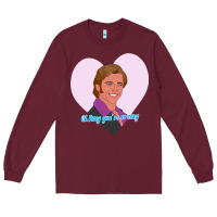 Burgundy sexy rexy Long Sleeve Tee - PixelWave