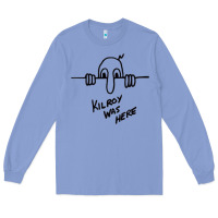 Colony Blue Kilroy was here (on RedBubble) gift Long Sleeve Tee - PixelWave