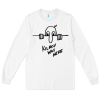 White Kilroy was here (on RedBubble) gift Long Sleeve Tee - PixelWave