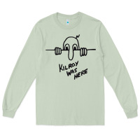 Matcha Kilroy was here (on RedBubble) gift Long Sleeve Tee - PixelWave