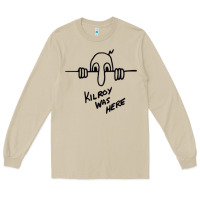Mushroom Kilroy was here (on RedBubble) gift Long Sleeve Tee - PixelWave