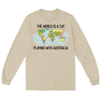 Mushroom the world is a cat playing with australia 2020 shirt Long Sleeve Tee - PixelWave