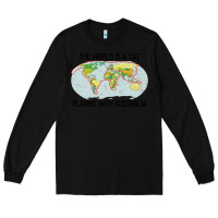 Black the world is a cat playing with australia 2020 shirt Long Sleeve Tee - PixelWave