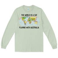 Matcha the world is a cat playing with australia 2020 shirt Long Sleeve Tee - PixelWave