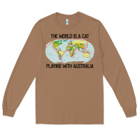Toasted Coconut the world is a cat playing with australia 2020 shirt Long Sleeve Tee - PixelWave