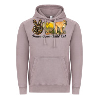 Vintage Zinc Peace Love Wild cat Vintage Hoodie - LillyAllenDesigns