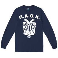Navy paok merch Long Sleeve Tee - PixelWave