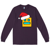 Plum Geometry Dash Long Sleeve Tee - PixelWave