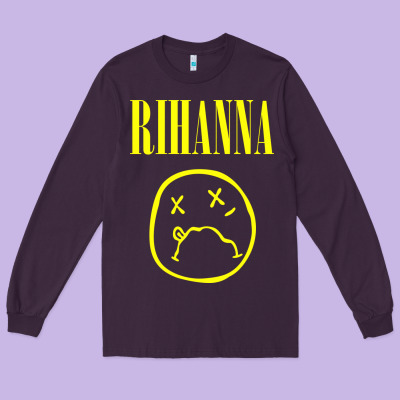 Grunge Rihanna Long Sleeve Tee Designed By Pixelwave