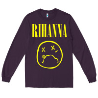 Plum Grunge Rihanna Long Sleeve Tee - PixelWave