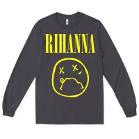 Smoke Grunge Rihanna Long Sleeve Tee - PixelWave