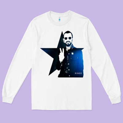 Ringo Starr 01 Long Sleeve Tee Designed By Pixelwave