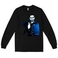 Black ringo starr 01 Long Sleeve Tee - PixelWave
