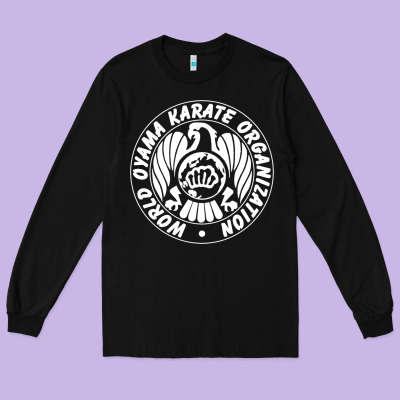 World Oyama Karate Organization ( White ) Long Sleeve Tee Designed By Pixelwave