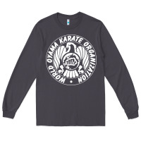 Smoke World Oyama Karate Organization ( white ) Long Sleeve Tee - PixelWave
