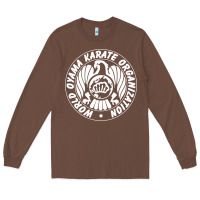 Chestnut World Oyama Karate Organization ( white ) Long Sleeve Tee - PixelWave