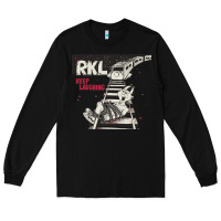 Black RKL Keep Laughing Essential Long Sleeve Tee - PixelWave
