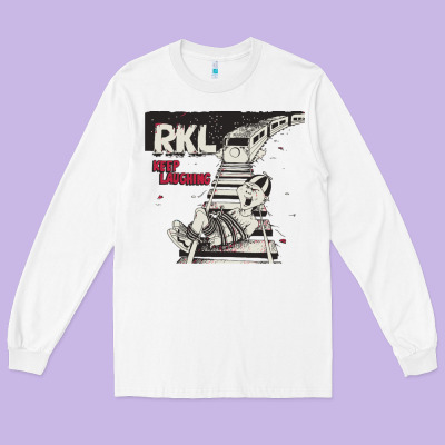 Rkl Keep Laughing Essential Long Sleeve Tee Designed By Pixelwave