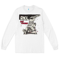 White RKL Keep Laughing Essential Long Sleeve Tee - PixelWave