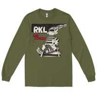 Army Green RKL Keep Laughing Essential Long Sleeve Tee - PixelWave