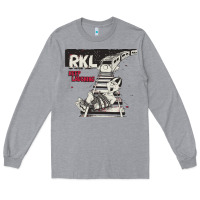 Heather Grey RKL Keep Laughing Essential Long Sleeve Tee - PixelWave