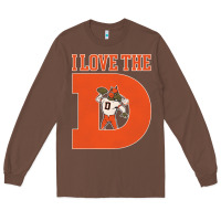 Chestnut i love the d broncos football quote Long Sleeve Tee - PixelWave