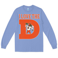 Colony Blue i love the d broncos football quote Long Sleeve Tee - PixelWave