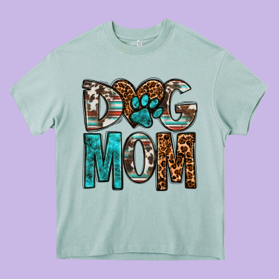Dog Mom Heavy Core Tee Designed By Oliviacreatesart