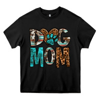 Black dog mom Heavy Core Tee - OliviaCreatesArt