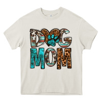 Cream dog mom Heavy Core Tee - OliviaCreatesArt