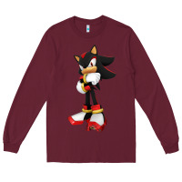 Burgundy best of shadow Long Sleeve Tee - PixelWave
