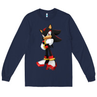 Navy best of shadow Long Sleeve Tee - PixelWave