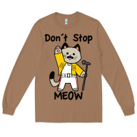 Toasted Coconut Don´t Stop Meow Long Sleeve Tee - PixelWave